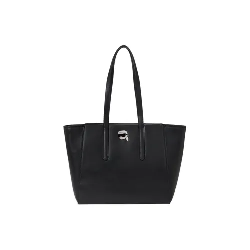 Karl Lagerfeld Коровья кожа Тоут Сумка Сумка для покупок Сумка Женская Черная