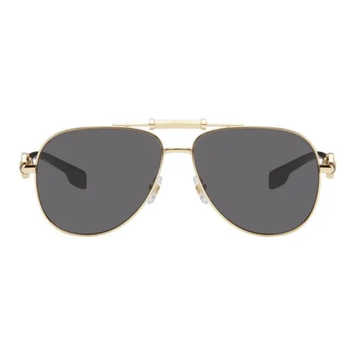 VERSACE Металл Ацетат Aviator Солнцезащитные очки Мужские Золотые