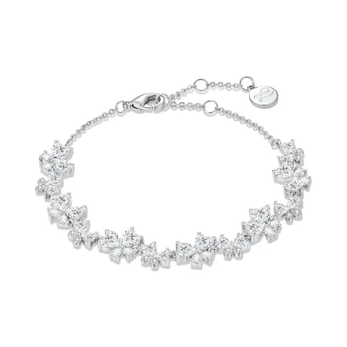 ZEGL Браслеты из стерлингового серебра 925 пробы с цирконием женские