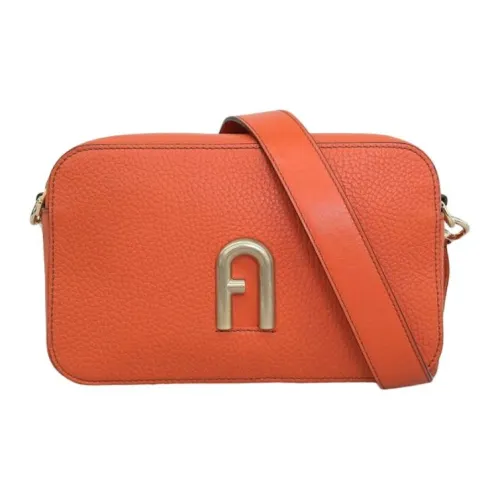 Furla Primula Кожа Сумка через плечо Сумка на плечо Женская Оранжевая