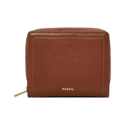 FOSSIL Кожа Кошелек Мини Женский Коричневый