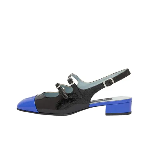 Carel Abricot Грубый каблук Туфли Мэри Джейн Женские Синий черный