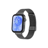 Пряжка, сетка, двойная пряжка - черный [Только ремешок]