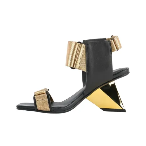 UNITED NUDE Rockit one Ремень Сандалии 7 см Женские Черный