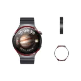 Космическая тематика чехла + Бамбуковый шарнир из нержавеющей стали ремешок - черный