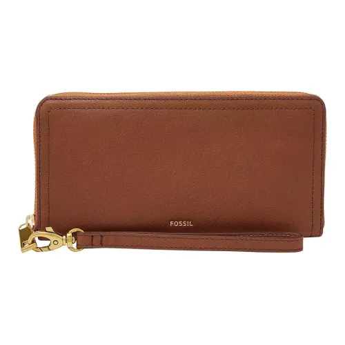 FOSSIL Кожа Кошелек Унисекс Коричневый