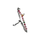 Цветок персика и лотос - эластичная цепочка (запястье 13-20 см)