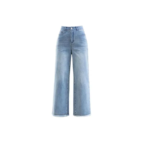 You cow me pants Синий Женские Джинсы