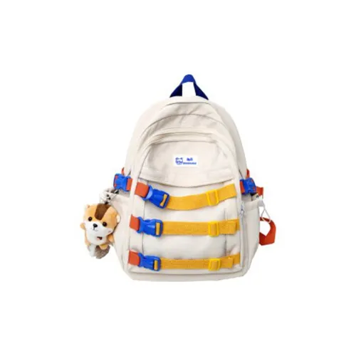 OURFUN Нейлон Рюкзак Стандартный Унисекс Цвет Белый Цвет Черный Белый Черный