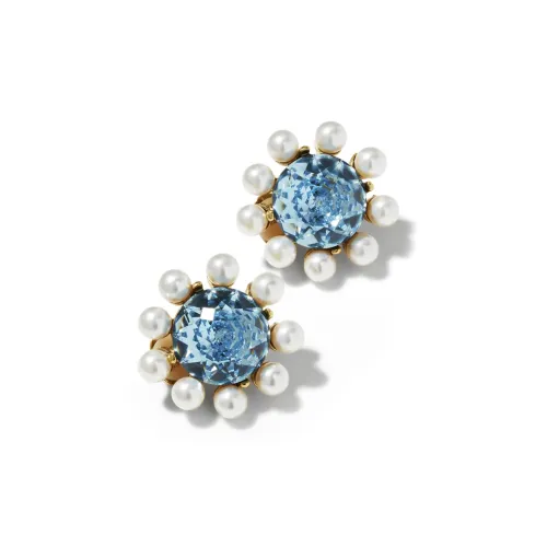 Серьги-гвоздики OSCAR DE LA RENTA Унисекс Синие