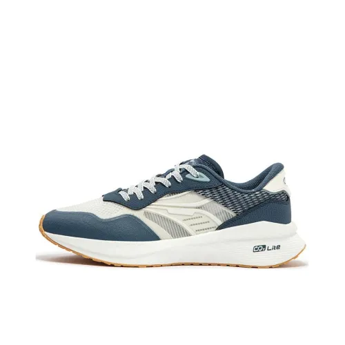 361° Износостойкий Дышащий Низ Отражающий Низ Топ Беговые кроссовки Мужские Белый Синий