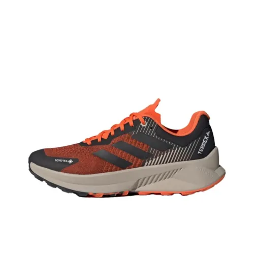 adidas Terrex Soulstride Flow Slip Resistant Abrasion Resistant Низкие Кроссовки для Беговых Пути Мужские Оранжевые Черные