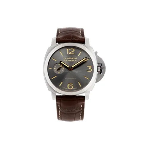 PANERAI LUMINOR DUE Collection Автоматический Механический Часы Мужские 45 мм Серый Циферблат