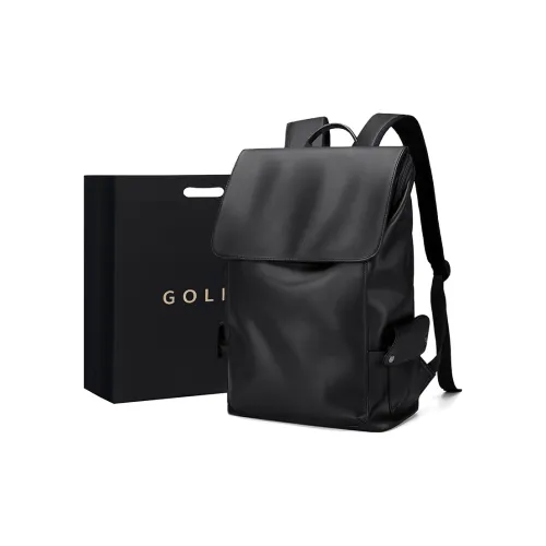 GOLF Синтетическая кожа Рюкзак для студентов большой мужской черный серый