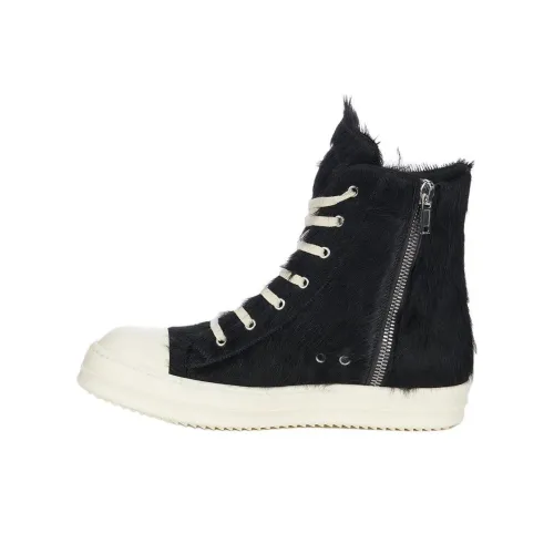 RICK OWENS Скейтборд Кроссовки Высокие Черные Мужские