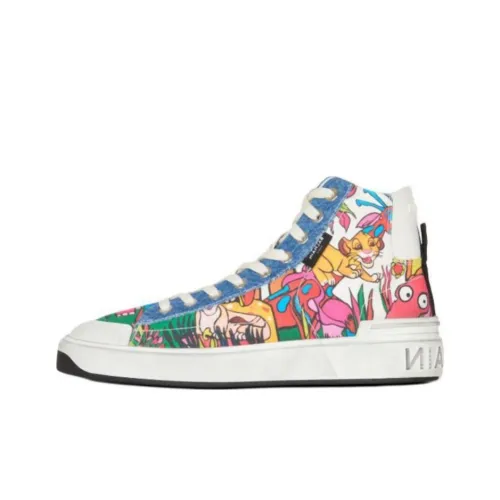 Disney x BALMAIN B Court High Топ Скейтборд Кроссовки Мужские Синие