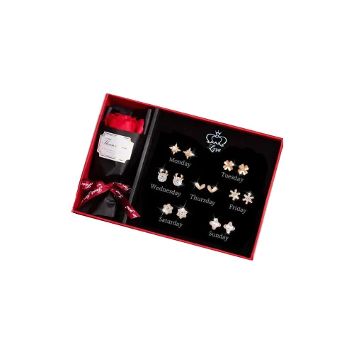 Серьги-гвоздики из серебра 925 пробы DJIN женские