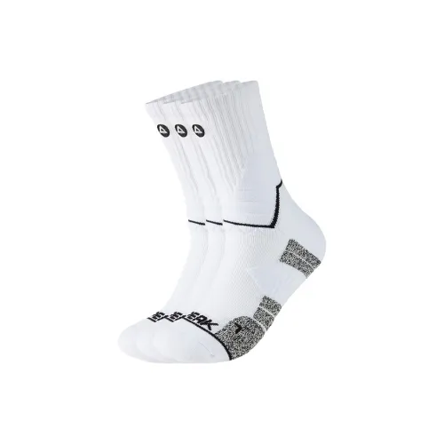 PEAK Баскетбольные носки Мужские Полностью белые