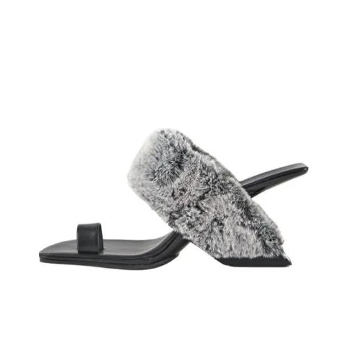 UNITED NUDE Шлепанцы 8 см Женские Черные