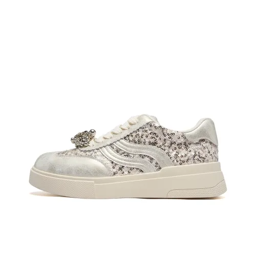 ST SAT Низкий Топ Casual Женский Светлый Золото