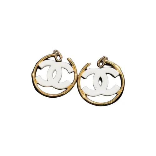 CHANEL Металл Смола Серьги Женские Золото