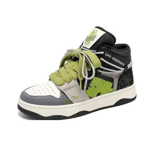 Off WIERAH противоскользящие устойчивые к истиранию высокие кроссовки для скейтбординга унисекс