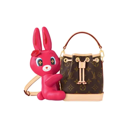 LOUIS VUITTON Sun Yitian Коллаборация Холст и Кожа Сумка через плечо Нано Женская Коричневая