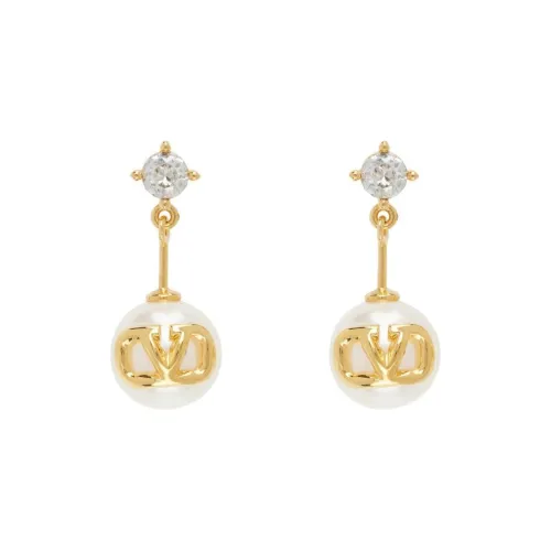Valentino Brass Earrings Женские Золотой