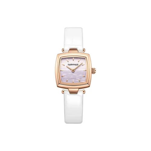 FAIRWHALE Smart Series Кварцевый механизм Кожаный ремешок Часы Женские Белый циферблат