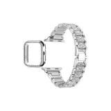 Серебряный ремешок Only+Украшенный стразами Однополосный Чехол