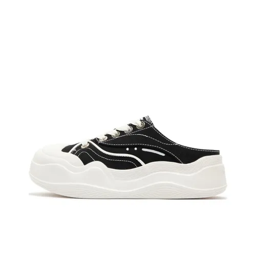 361° Устойчивые к истиранию домашние тапочки для женщин черно-белые