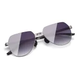 Стерлинговая серебряная оправа с градиентными серыми линзами