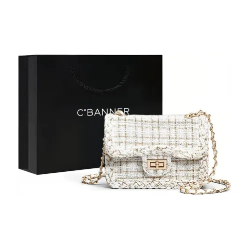 C°BANNER Ткань Сумка через плечо Стандартная Женская Белая Черная