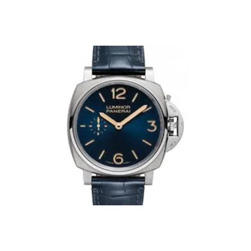 PANERAI LUMINOR DUE Collection Автоматический Механический Часы Мужские 45 мм Синий Циферблат