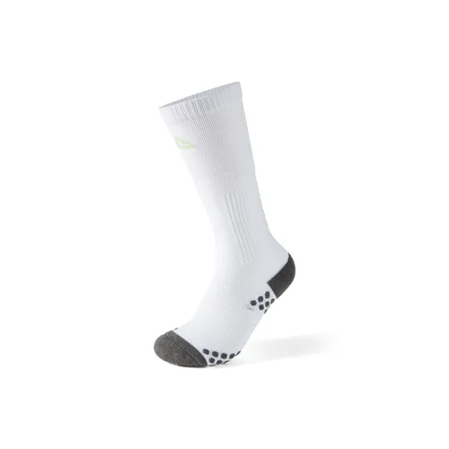 PEAK Колено Высокие Носки Женские Полностью Белые