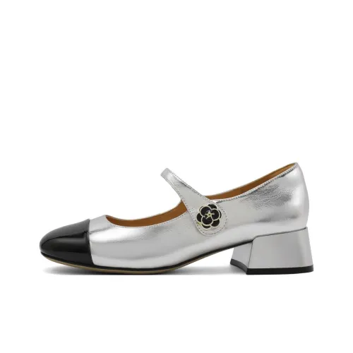 Белль Грубый каблук Туфли Мэри Джейн 4CM Женские