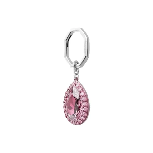Кристалл Swarovski Алюминиевые брелоки для ключей Женские Розовые