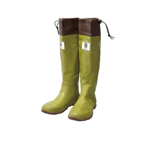 WBSJ Водонепроницаемые резиновые сапоги унисекс горчично-зеленого цвета