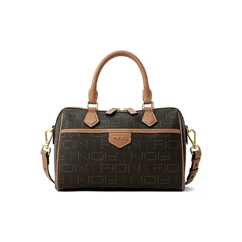 FION Покрытый холст с искусственной кожей сумка на плечо сумка среднего размера женская