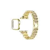 Золотой [Только ремешок + украшенный стразами встроенный корпус]