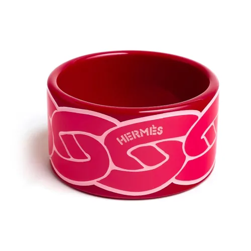 HERMES Лак Wood Браслеты Женские Розовый