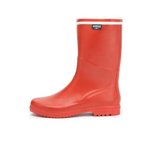AIGLE Женские резиновые сапоги красного цвета