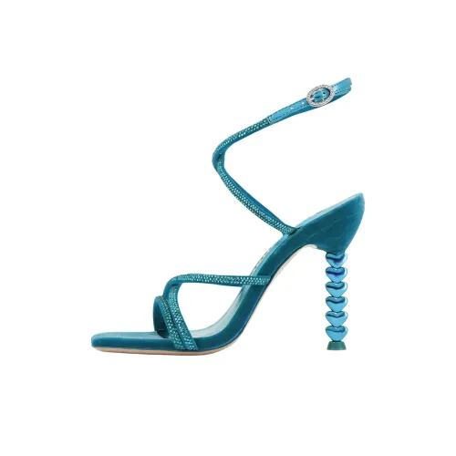 SOPHIA WEBSTER Aphrodite One Ремешок Сандалии 10 см Женские Синий Зеленый