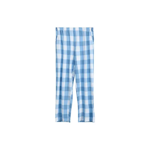 Red Beans At Home Пижамные штаны Мужские Морская соль Синий