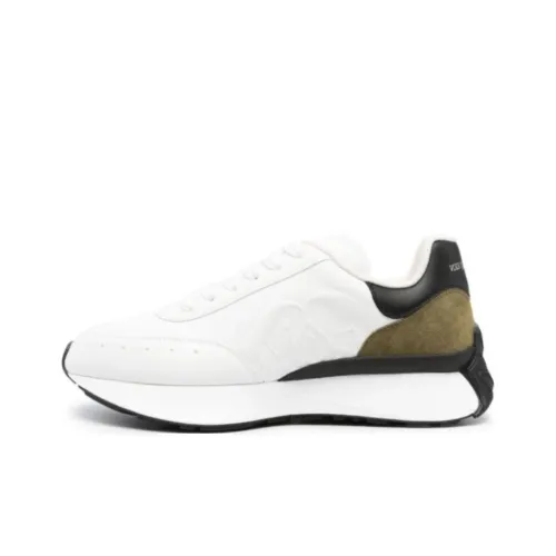 Alexander McQueen Sprint Runner Low Топ Повседневная обувь Мужская Белая
