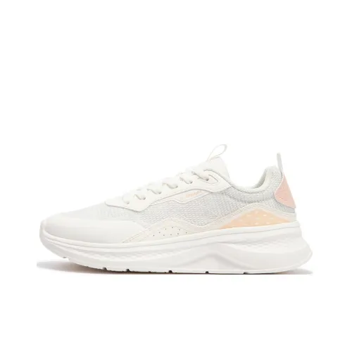 361° Life Collection Износостойкий и Легкий Низкий Топ Беговые кроссовки Женские Белые Розовые