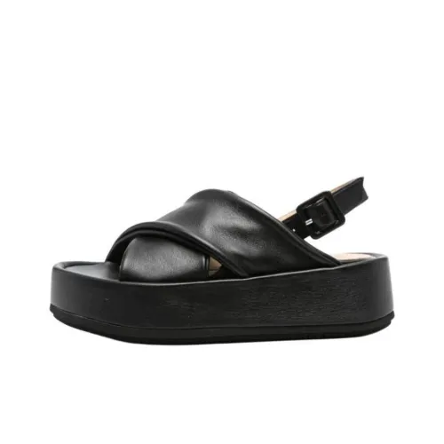 Paloma Barceló Basima One Ремень Сандалии 4,5 см Женские Черные