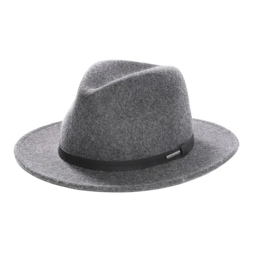 STETSON Шерсть Фетр Кожа Шапки и Кепки Унисекс Серый
