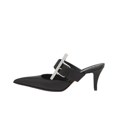 Alexander McQueen Домашние тапочки 7,5 см Женские Черные