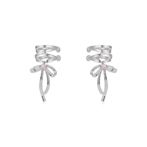 Вегетарианский сплав Нижняя заколка On Серьги Унисекс